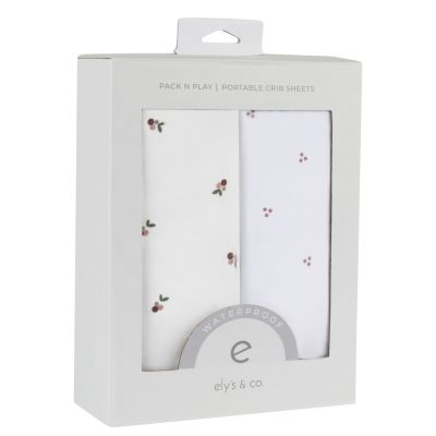 Waterproof Pack N Play | Mini Portable Crib Sheet Set - Age 0-9 Months
