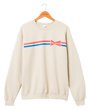 Junk Food Clothing Budweiser Striped Flea Market Fleece In Sand