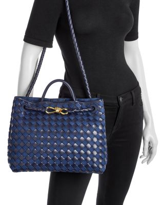 Bottega Veneta Medium Andiamo Denim Shoulder Bag