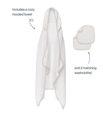 100% Organic Hooded Towel + Washcloth 2-Pack
