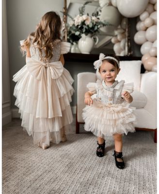 Girls' Fira Tweed and Tulle Dress - Baby, Little Kid, Big Kid