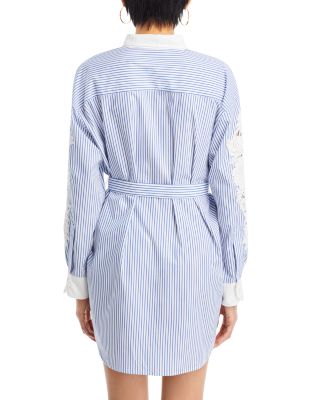 Mabel Lace Sleeve Shirt Dress