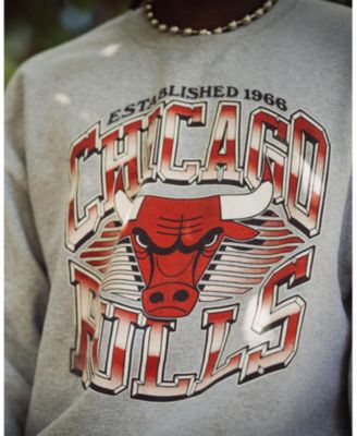 Unisex Bulls Chrome Lines Crew Fleece Sweatshirt