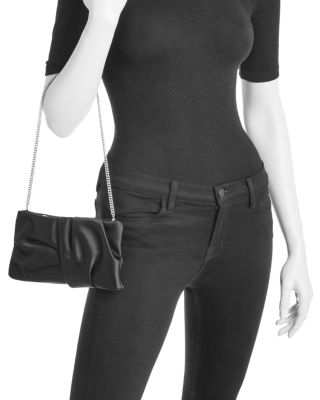 Bonny Ruched Satin Clutch