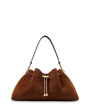 Jimmy Choo Bon Bon East/west Bucket Bag In Brown