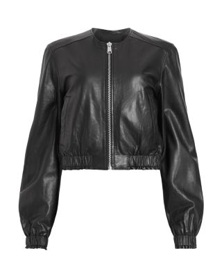 ALLSAINTS UTILITY LTHR BOMBER牛革（Black） Buy AllSaints Black Zenith Zip Bomber Jacket from Next USA