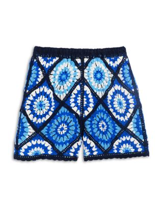 AQUA - Girls' Allover Crochet Shorts, Big Kid - Exclusive