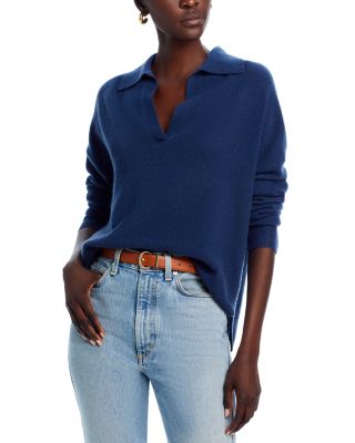 C by Bloomingdale's Cashmere - Drop Shoulder Sweater Polo - Exclusive