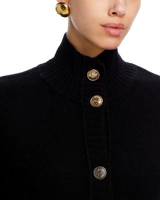 100% Cashmere Rib Knit Cardigan - Exclusive
