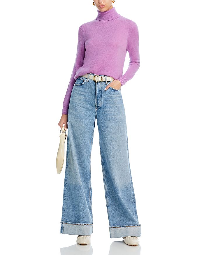 C By Bloomingdale's Cashmere Turtleneck Sweater - Exclusive In Light Orchid
