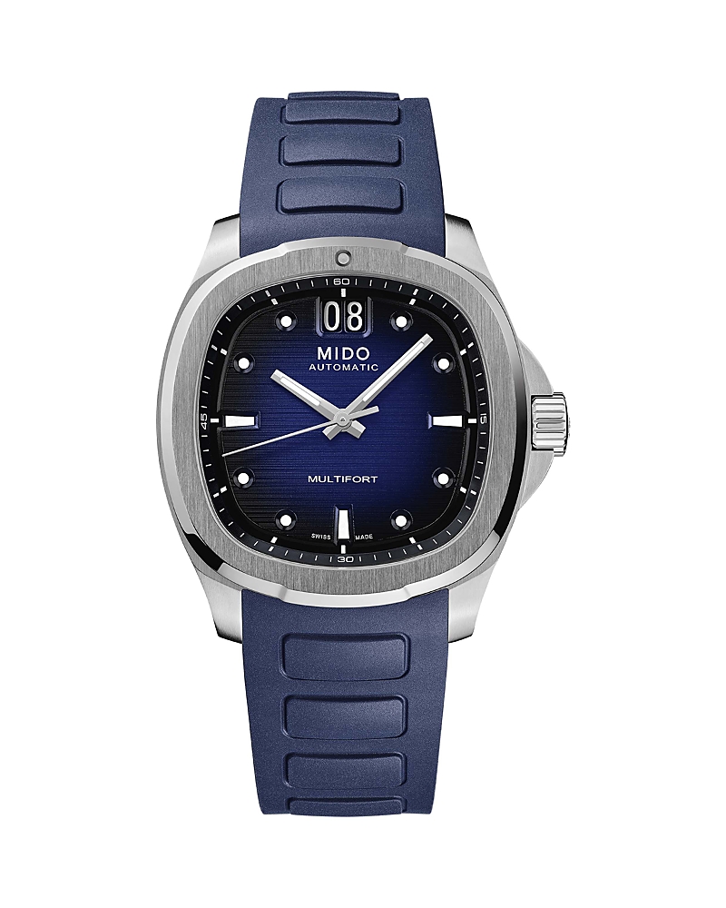 Mido Multifort Tv Big Date Blue Dial Rubber Strap Men's Watch M049.526.17.041.00