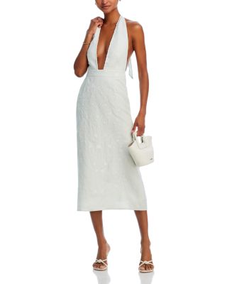 Fanm Mon - Karla Embroidered Linen Dress