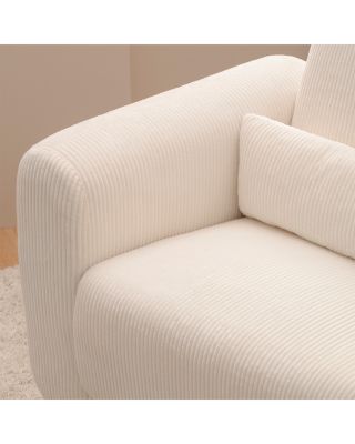 Tuba Corduroy Extra Wide Swivel Glider