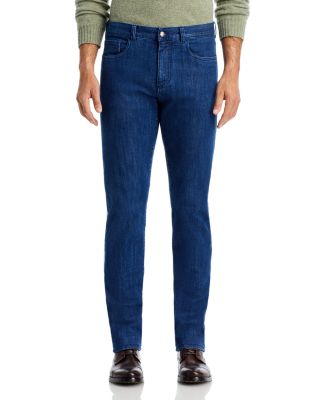 Stretch Denim Straight Fit Jeans