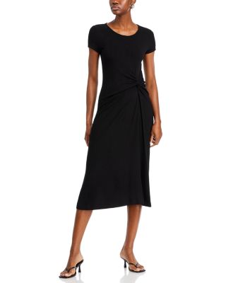 T Tahari - Twist Front Midi Dress