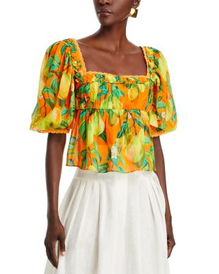 Farm Rio Chic Pears Blouse