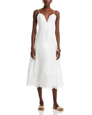 FARM Rio - Eyelet Midi Dress