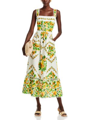 Papaya Salad Midi Dress