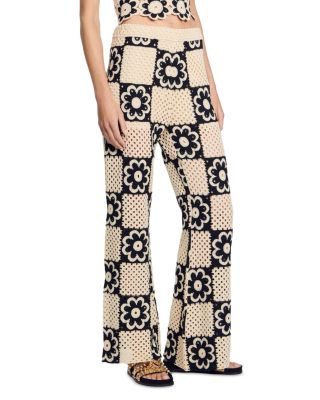 Sandro Nadav Crochet Pants