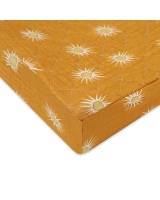 Quilted Changing Pad Cover in GOTS Certified Organic Muslin Cotton