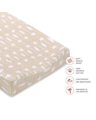 Quilted Changing Pad Cover in GOTS Certified Organic Muslin Cotton