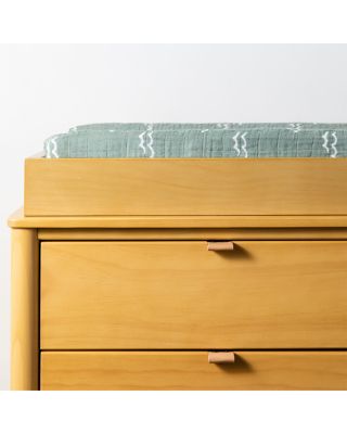 Quilted Changing Pad Cover in GOTS Certified Organic Muslin Cotton