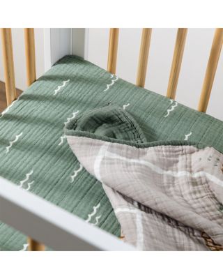 Mini Crib Sheet in GOTS Certified Organic Muslin Cotton