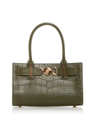 Versace - Medusa '95 Croc Embossed Mini Leather Tote