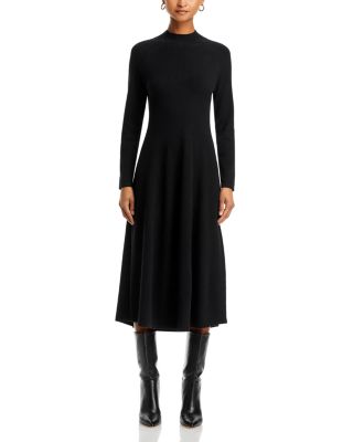 100% Cashmere Mock Neck Dress