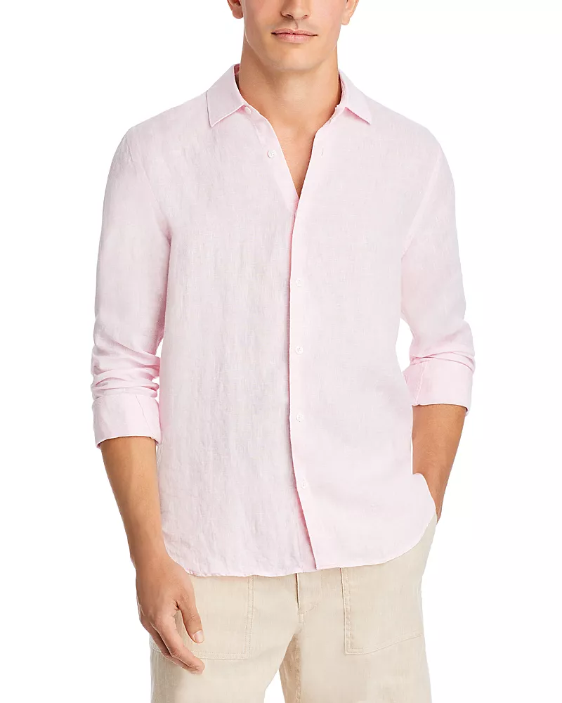 Orlebar Brown Giles Linen Classic Fit Button Down Shirt