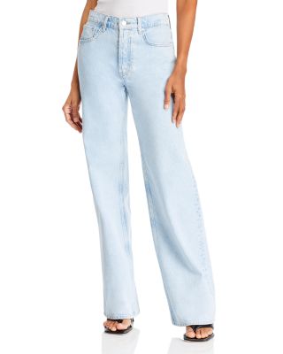 Anine Bing - Hugh High Rise Jeans in Bleached Blue