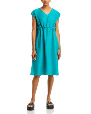 Eileen Fisher - Silk Cap Sleeve Dress