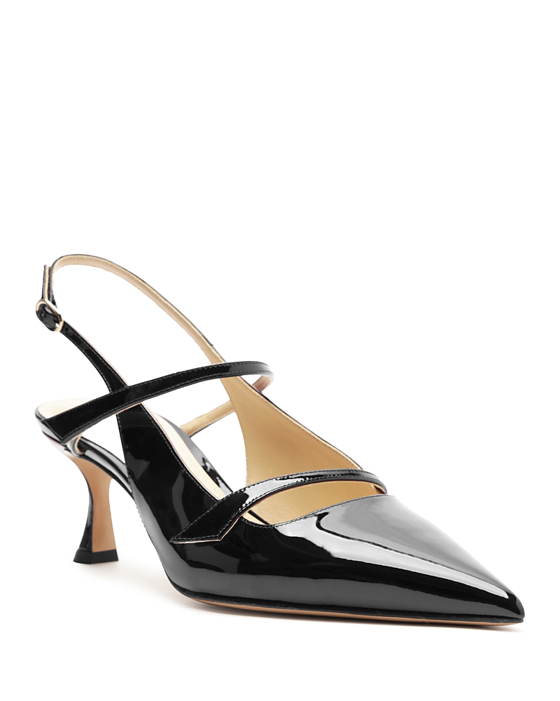 Alexandre Birman Women's Tita Pointed Toe Mid Heel Slingback Pumps