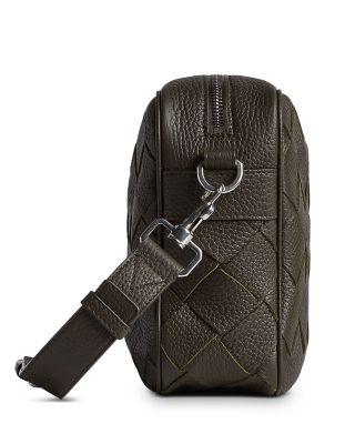 Medium Intrecciato Leather Crossbody Bag
