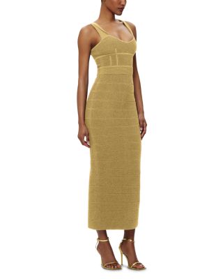 Textured Lurex Sweetheart Gown