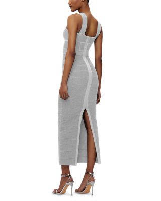 Textured Lurex Sweetheart Gown