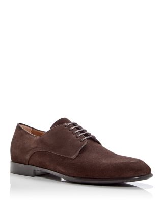 FERRAGAMO - Men's Elisi Suede Oxfords