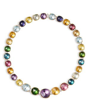 Jaipur Color Alta 18K Yellow Gold Statement Gemstone Collar Necklace, 17.75