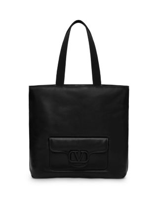 Valentino Garavani - Noir Nappa Leather Shopper Tote