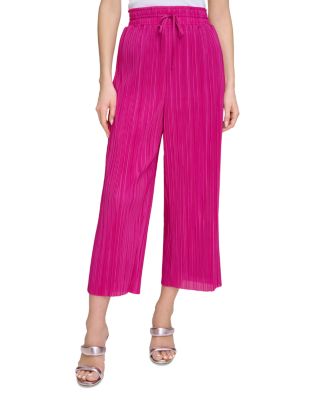 DKNY - Cropped Plisse Pants