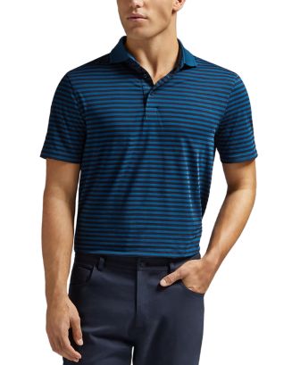 G/FORE Perforated Striped Tech Polo Shirt | Bloomingdale's