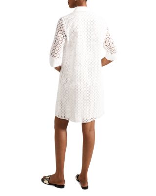 Marciella Eyelet Shirt Dress