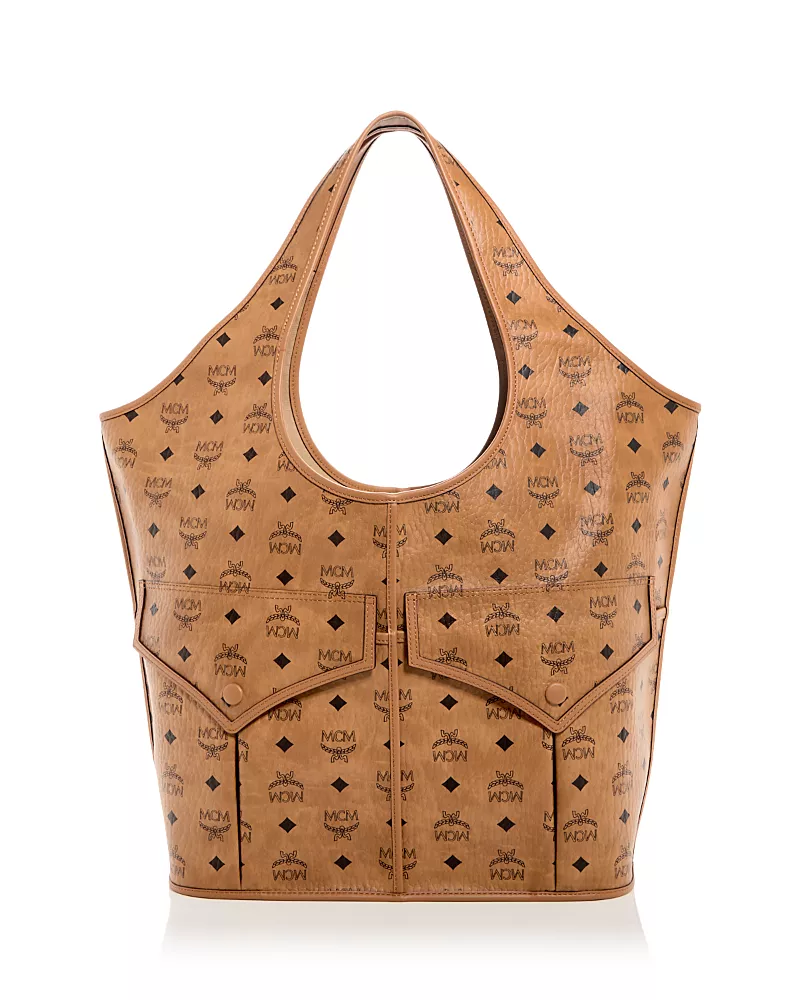Mcm Leni Visetos Xl Shopper Tote