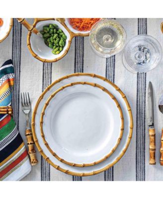 Bamboo 16 Piece Dinnerware Set, Service for 4