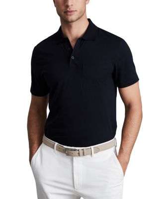 REISS - Austin Mercerized Cotton Slim Fit Pocket Polo Shirt