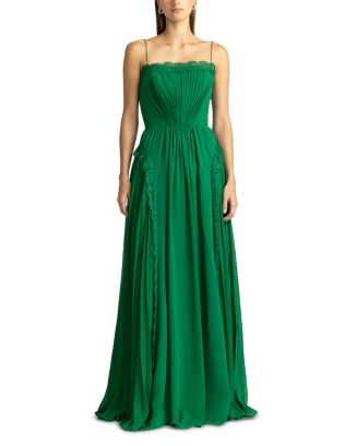 Zac Posen Lace Trim Gown | Bloomingdale's