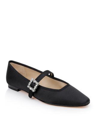 Badgley Mischka - Women's Brystol Embellished Buckled Flats
