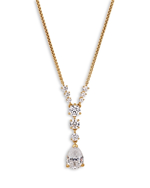 NADRI HALLE CUBIC ZIRCONIA LARIAT NECKLACE, 16-18