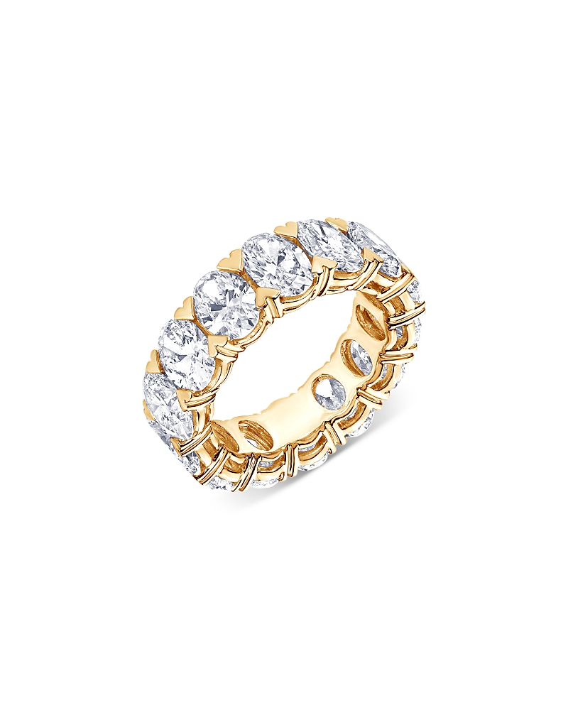 Bloomingdale's Fine Collection Certified Lab Grown Diamond Oval Eternity Band in 18K Yellow Gold, 9.75 tcw