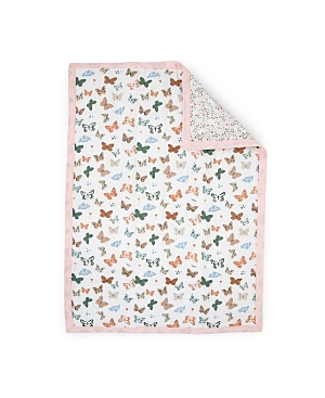 Little Unicorn Unisex Cotton Muslin Toddler Comforter In Butterflies